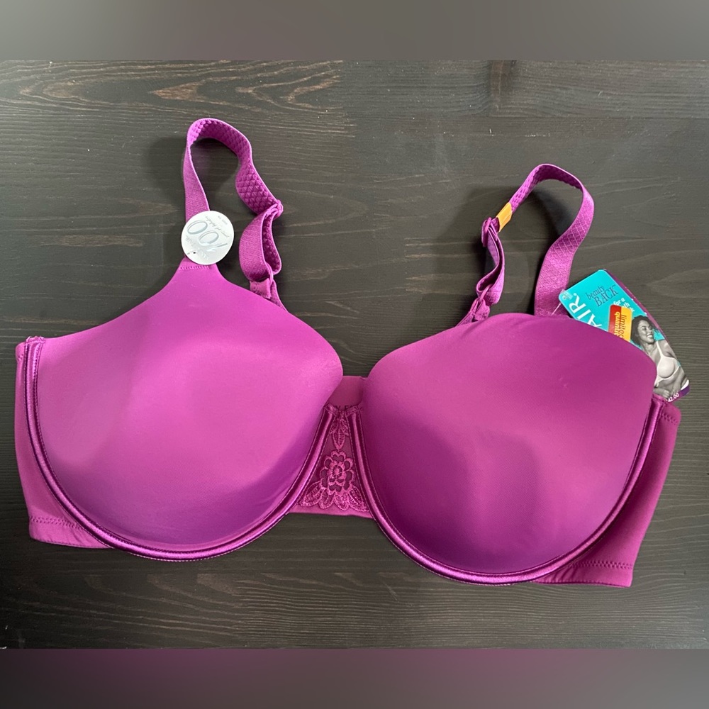 Vanity Fair Women's Full Figure Beauty Back Smoothing Bra,  42DD purple